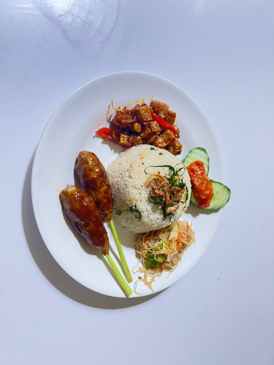 Nasi Lemak Daun Jeruk Tenggiri Panggang